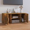 vidaXL TV Cabinet Smoked Oak 100x35x40 cm Engineered Wood