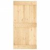 vidaXL Sliding Door with Hardware Set 100x210 cm Solid Wood Pine