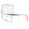 vidaXL Bed Frame without Mattress Solid Wood Pine 90x190 cm Single Single