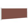 vidaXL Retractable Side Awning 160 x 500 cm Brown