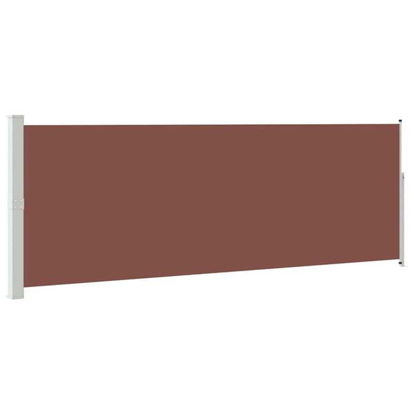 vidaXL Retractable Side Awning 160 x 500 cm Brown