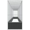 vidaXL Aviary with Extension Silver 1250.5x107x212 cm Steel