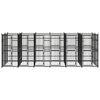 vidaXL Outdoor Dog Kennel Steel 11.06 m&sup2;