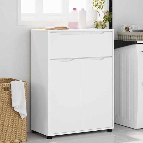 vidaXL Bathroom Cabinet White 72.5 x 36.5 x 100 cm Engineered Wood