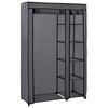 vidaXL Folding Wardrobe Grey 110x45x175 cm Fabric