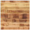 vidaXL Table Top 80x80x1,5 cm Square Solid Wood Rough Mango