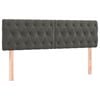 vidaXL Headboards 2 pcs Dark Grey 80 cm Velvet