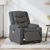vidaXL Electric Massage Recliner Chair Dark Grey Fabric