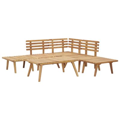 vidaXL 6 Piece Garden Lounge Set Solid Acacia Wood