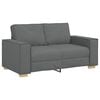 vidaXL Sofa 3 pcs Dark Grey 220 x 80 x 84 cm Fabric