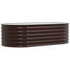 vidaXL Raised Bed Brown 160 x 80 x 44 cm Steel