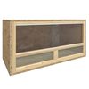 vidaXL Terrarium | Transparent, Wood | Engineered wood, Glass, Steel | Durable