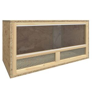 vidaXL Terrarium | Transparent, Wood | Engineered wood, Glass, Steel | Durable