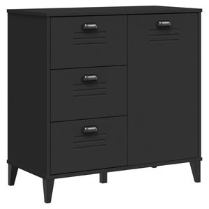 vidaXL Sideboard "VIKEN" Black 80x40x80 cm Engineered Wood