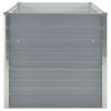 vidaXL Raised Garden Bed 160x80x77 cm Galvanised Steel Grey