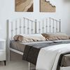 vidaXL Metal Headboard White 150 cm