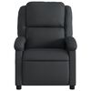 vidaXL Massage Recliner Chair Black Real Leather