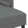 vidaXL Sofa Set with Cushion 2 pcs Dark Grey Polyester