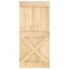 vidaXL Door NARVIK Natural 95 x 210 cm Solid Pine Wood