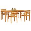 vidaXL Garden Dining Set 7 pcs Brown Solid Acacia Wood