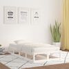 vidaXL Bed Frame without Mattress White 100x200 cm Solid Wood