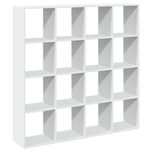 vidaXL Book Cabinet White 137,5x29x137,5 cm Engineered Wood