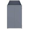 vidaXL Wheelie Bin Storage for 6 Bins Light Grey 408 x 77.5 x 121.5 cm