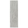 vidaXL Book Cabinet Concrete Grey 97.5x29.5x100 cm Engineered Wood