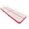 vidaXL Inflatable Gymnastics Mat with Pump 400x100x15 cm PVC Pink
