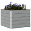 vidaXL Planter Light Grey 100 x 100 x 75 cm Steel