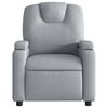 vidaXL Recliner Chair Light Grey Fabric