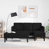 vidaXL Sofa Set with Cushion 2 pcs Black Polyester