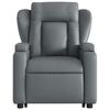 vidaXL Electric Stand up Massage Recliner Chair Grey Faux Leather