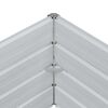 vidaXL Garden Raised Bed 320x80x45 cm Galvanized Steel Silver