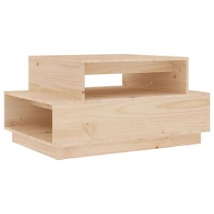 vidaXL Coffee Table | Natural Pine | Solid Pine Wood | Medium | Coffee Table