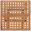 vidaXL 3 Piece Folding Outdoor Dining Set with Cushion Solid Wood Teak