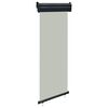 vidaXL Balcony Side Awning | Grey | Steel | 65x250 cm | Retractable | Awning