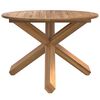 vidaXL Garden Table Ø109x74 cm Solid Wood Teak