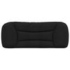vidaXL Headboard Cushion "Hvar" Black 107 cm King Single Fabric