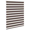 vidaXL Zebra blind 140.9x175 cm Fabric Width 136.7 cm coffee