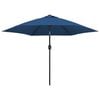 vidaXL Garden Parasol with Metal Pole 300 cm Azure
