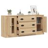 vidaXL Sideboards 3 pcs Sonoma Oak Engineered Wood