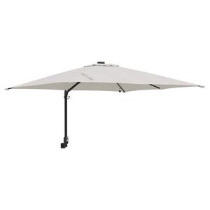 vidaXL Garden Parasol Sand 248.5 x 247.5 x 160 cm Fabric