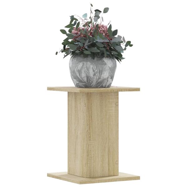 vidaXL Plant Stands 2 pcs Sonoma Oak 30x30x40 cm Engineered Wood