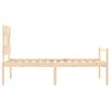 vidaXL Senior Bed without Mattress Single Solid Wood