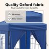 vidaXL Folding Party Tent with Sidewalls Blue 2x2 m