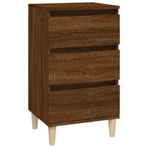 vidaXL Bedside Cabinet | Brown oak | Engineered wood | Medium | Bedside Cabinet