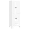 vidaXL Cabinet Set 2 pcs White Engineered Wood