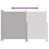 vidaXL Patio Retractable Side Awning 160 x 300 cm Grey