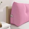 vidaXL Back Pillow Pink 120 x 24 x 50 cm Fabric